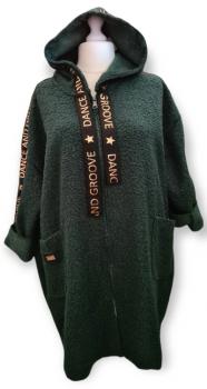 Boucle - Jacke in Tannengrün