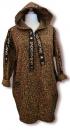 Boucle - Jacke in Senfgelb -Schwarz Mix